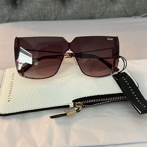 Quay Australia Highkey Rimless -Gold/Fade Sunglasses